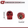 Tapones decorativos para válvula de neumático, 7 x 22 mm,