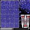 25000Pcs Resin Rhinestones with Tweezers for Crafting, Royal Blue Flatback