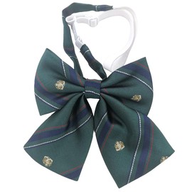 NECOTIA Brand Cute School Ribbon, Bowtie, Girls, Uniform Ribbon, Bowtie, Middle School, High School Students, Easy, One-Touch Installation, Navy Blue, Red, Pink, Candy, H