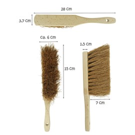 Set of 2 hand brushes (2 x coconut)