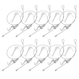 VILLFUL 10Sets Picture Hanging Wire Kit Adjustable Hooks for Picture Rail Hanging System Easy Installation for Art Displays Home Office Decoration