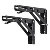 YUMORE Folding Shelf Brackets, 8 Inch Heavy Duty Collapsible Shelf