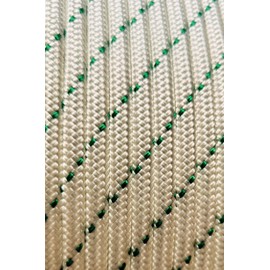 MarineNow Double Braid Polyester Low Stretch Sailing Rope Choose Size/Length/Color (10 mm (3/8"), 100 ft, Green Fleck)
