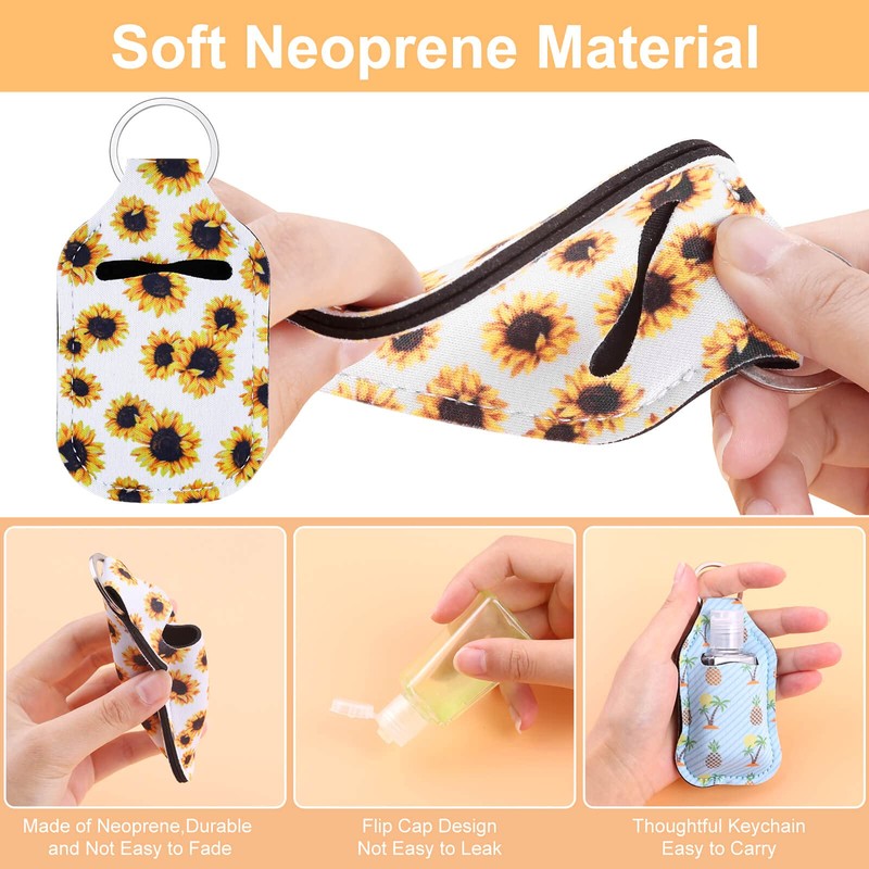 Empty Hand Sanitizer Holders Set 60pcs, Include 20 Portable Refillable