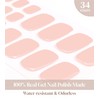 Toe Gel Nail Stickers - 34PCS Salon Quality Wraps no