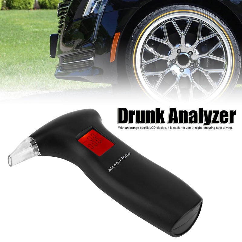 Breath Liquor Tester Driver Drunk Detector Wine Analyzer with LCD
