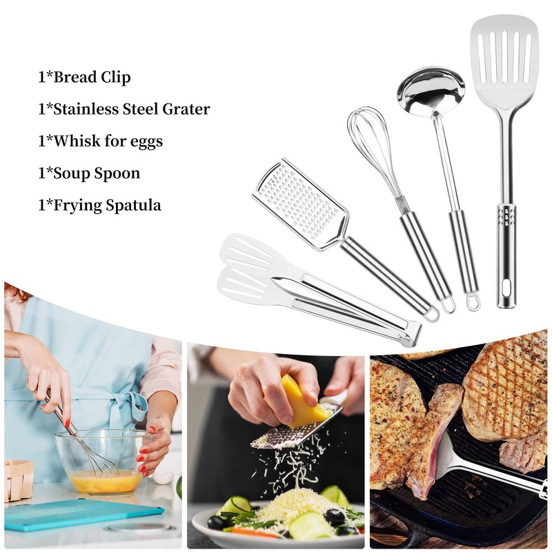 Camping Cooking Utensils Set, Stainless Steel Grill Tools, Camping BBQ