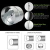 Wencheng 4 Inch Backdraft Damper, 2PCS Inline Springs Loaded Backflow