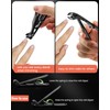 BEZOX Angled Toenail Clippers for Thick Toenails – Long Handle