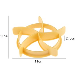 tooloflife 1 Pcs Bread Rolls Mold Round PVC 11x2.5 CM Fondant Molds Tools Non-Sticky for DIY Bread embossing with Family, Friends