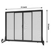 Fire Beauty Fireplace Screen, Wrought Iron Mesh, Baby Safe Spark