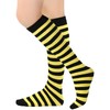 BAOKELAN Knee High Long Socks Striped Casual Thigh High Socks