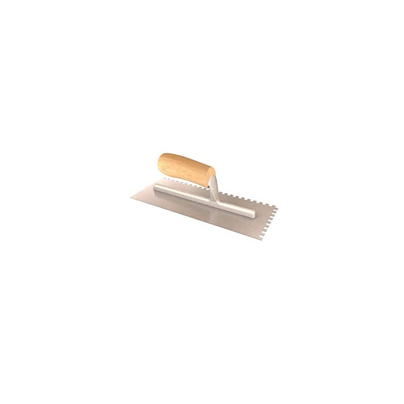 Bon 14-320 11-Inch by 4-1/2-Inch Square Notched Trowel with 1/4-Inch