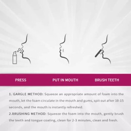 RtopR Tooth Whitening Mousse Removes Stains Teeth Essence Fresh Clean Breath