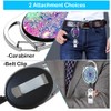 Heavy Duty Retractable Badge Reel with Carabiner Belt Clip Key