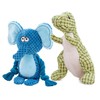 Squeaky Dog Toys for Puppy, 2Pack Stuffed Animal Plush Dog