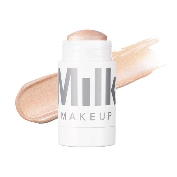 Milk Makeup Highlighter, Turnt (Golden Peach) - 0.21 oz - Dewy Cream Highlighter Stick - Blendable & Buildable - 1,000 Swipes in Every Stick - All Skin Types - Vegan, Talc Free & Cruelty Free