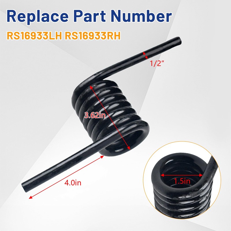 FPTPEHPC Coil Springs RS16933LH RS16933RH Heavy-Duty Trailer Ramp Spring,Trailer Coil