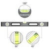 WORKPRO Torpedo Level, 3-Piece Spirit Level Set, 9"(Magnetic), 16"(Non-magnetic), 24"(Non-magnetic),
