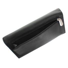 VISCONTI Leather Travel Organiser Wallet RFID Blocking 1179 Black