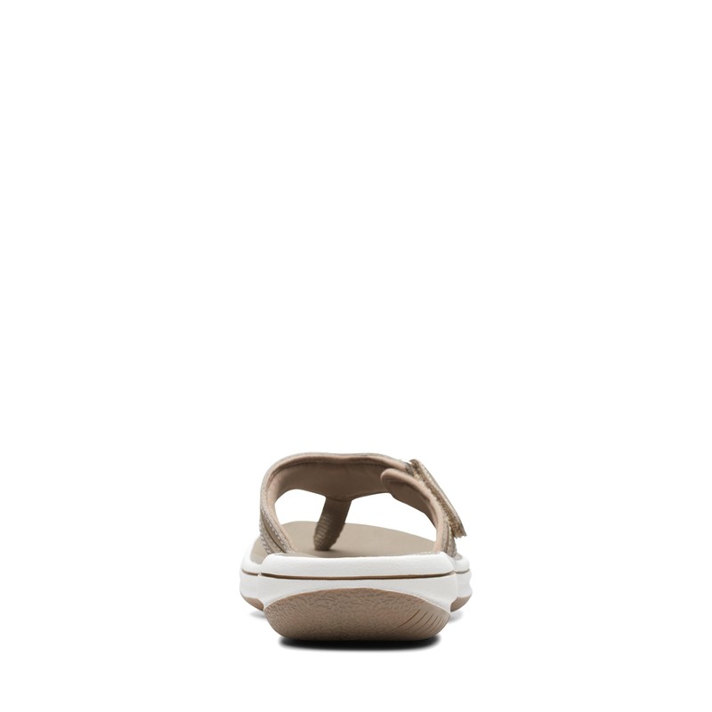 Clarks Clarks Women's Breeze Sea Flip-Flop, Taupe, 6