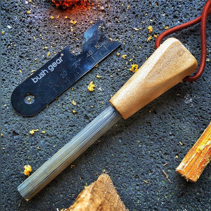 Bush Gear "Woodz" Fire Steel - Flint with Handmade Handle