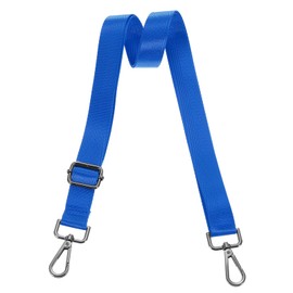 sourcing map Wide Shoulder Strap, 2.5cm Adjustable Purse Strap Replacement Crossbody Strap for Shoulder Bag Handbag, Blue, Black Pull Core Buckle