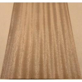 Sapele Ribbon Mahogany Wood Veneer edgebanding 2" x 120" preglued Adhesive (2")
