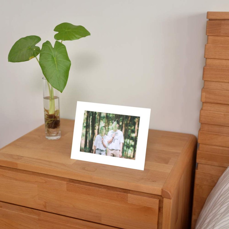 Monolike Standing Paper Photo Frame White 5x7 Inch Standing Paper