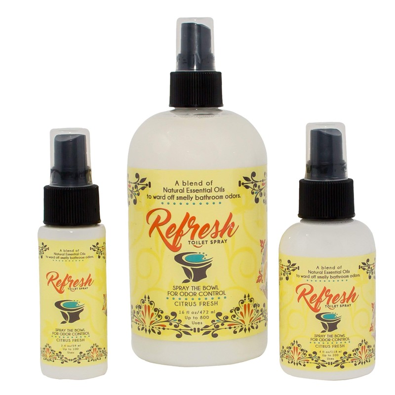 Refresh Toilet Spray Spray The Bowl For Odor Control (Citrus