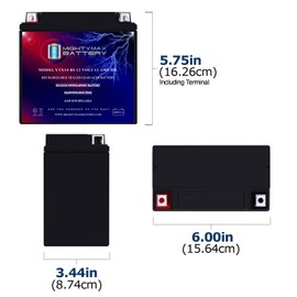 Mighty Max Battery YTX14-BS Battery for Suzuki 1000 DL1000 V-Strom 2002-2014