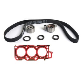 MPLUS Timing Belt Kit W/Right Head Gasket Compatible with 2001 2002 2003 for Toyota Highlander 3.0L 2995CC V6 DOHC 24V 1MZFE