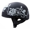 Hot Leathers Advanced Motorcycle DOT Skull Cap Classic Half Helmets