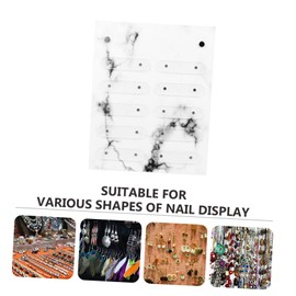 OHPHCALL Magnet Adsorption Nail Art Display Board Hard Acrylic Bracket for False Nails Ideal for Practice