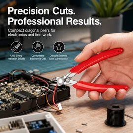 Precision Diagonal Cutters for Electronics Repair – Compact Wire Nippers for DIY Crafts, Models & Fine Assembly