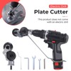 Electric Drill Plate Cutter with Adapter High Hardness Universal Fit