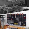 Pegboard Smith 48x24 Inch Black Metal Pegboard Kit for Wall