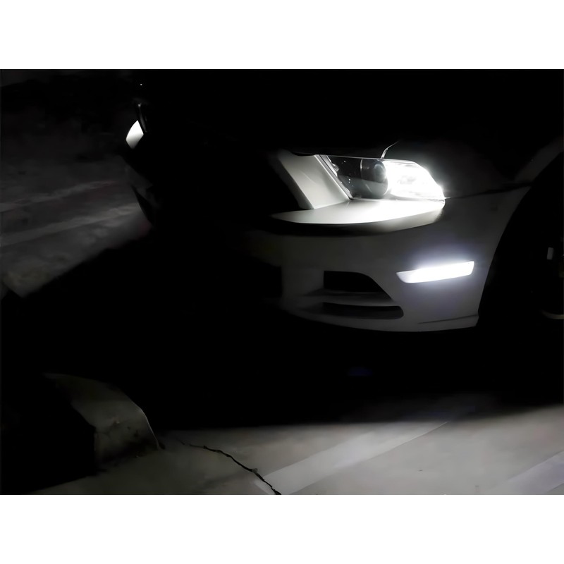 iJDMTOY Smoked Lens 27-SMD White Full LED Side Marker Light