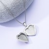 MEIDERBO Butterfly Locket 925 Sterling Silver Butterfly Heart Shaped Locket