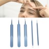 5pcs Blackhead Remover Professional Stainless Blue Acne Needle Tool Set