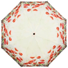 VON LILIENFELD® Folding Pocket Umbrella Automatic Lightweight auto Open Telescopic Motif Women Floral Flowers Poppies