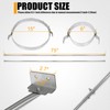 Extended Roof Chimney Support Bracket Compatible with Chimney Pipes 6"-15"