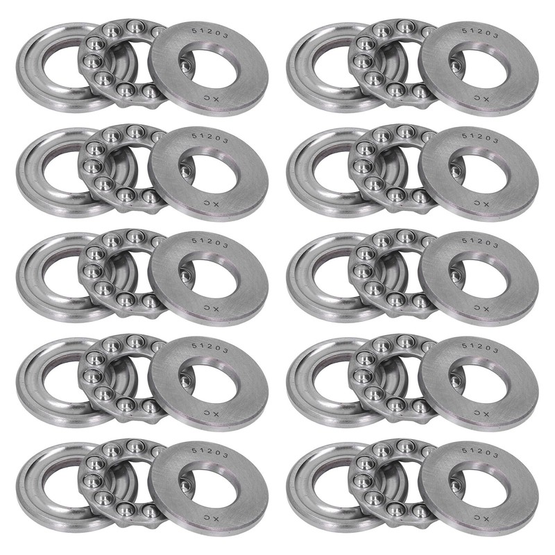 10Pcs Thrust Ball Bearing Single Direction Accessory Replacement Set Kit