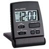 AcuRite 47391 LCD Travel Alarm Clock,Black