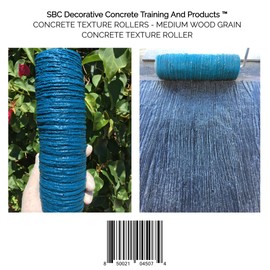 CONCRETE TEXTURE ROLLERS - MEDIUM WOOD GRAIN CONCRETE TEXTURE ROLLER