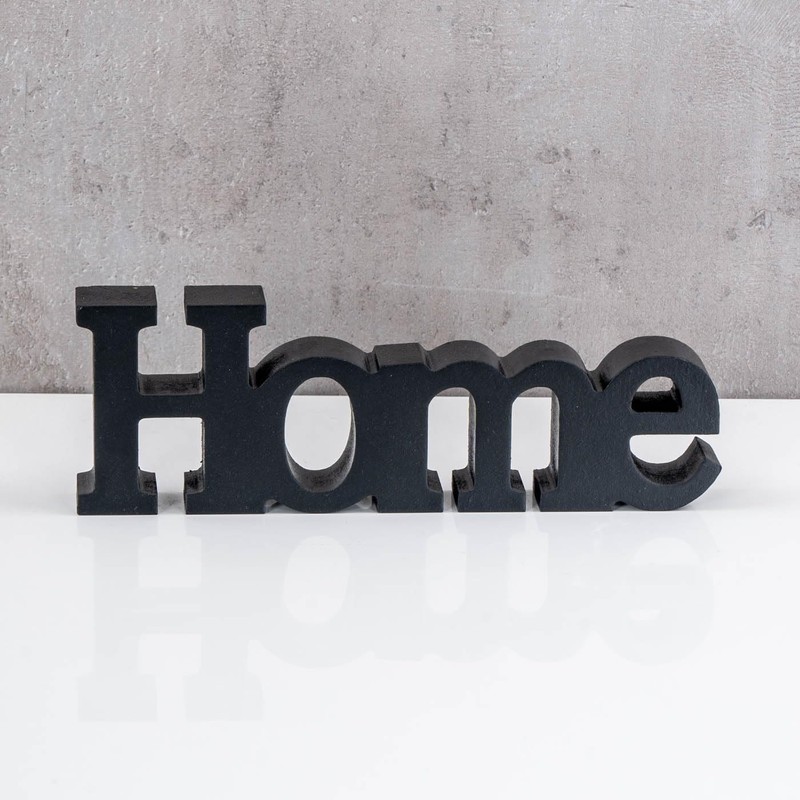 levandeo Love Home Relax Lettering Black MDF Letters Wooden Decorative