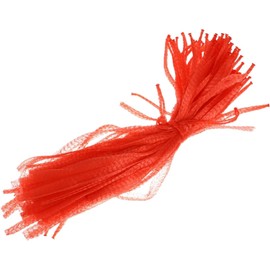 100 bolsas de malla reutilizables para productos, envasado de frutas y verduras, bolsas de embalaje de alimentos para productos, almacenamiento de frutas, verduras, ebullición de mariscos, Rojo