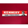 1960, John F. Kennedy, Large "Un-Used" Bumper Sticker (Scarce /