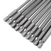 Long Magnetic BST Screwdriver Bits, Akozon 10 Pieces (Slotted +