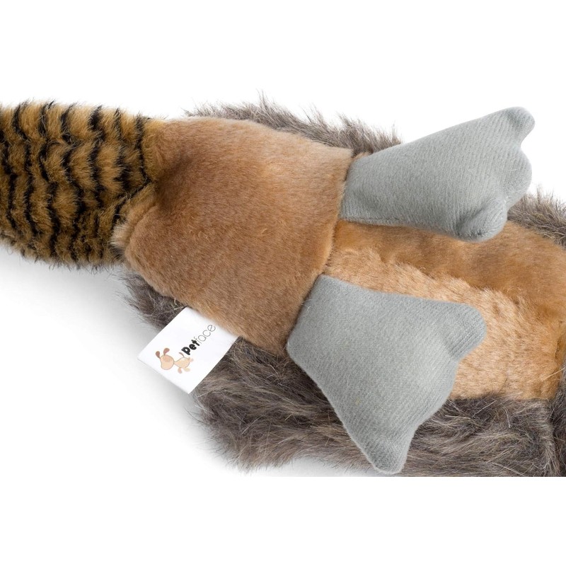 Petface Squeaky Pheasant Plush Dog Toy